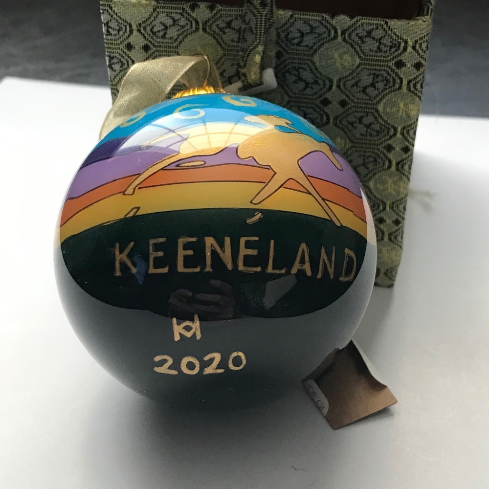 COLLECTOR KEENELAND HORSE RACING ORNAMENT